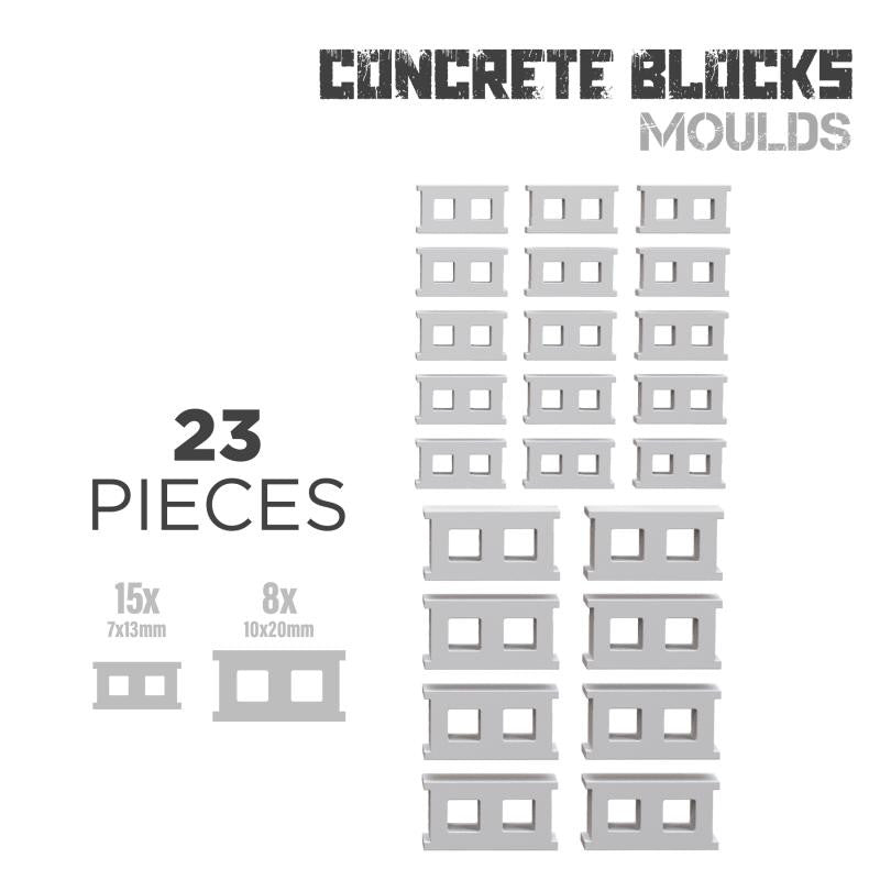 Green Stuff World Silicone molds - Concrete Bricks 