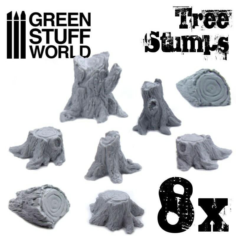 Green Stuff World Tree Stumps