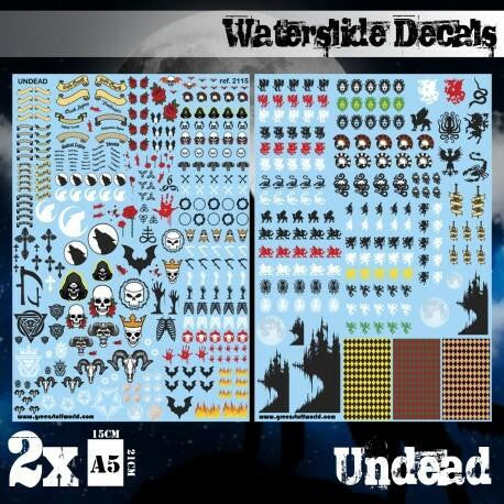 Green Stuff World Waterslide Decals - Undead