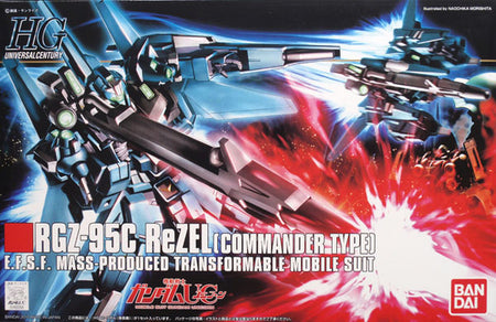 Bandai HGUC No. 108 1/144 RGZ-95C ReZEL Commander Type model kit box