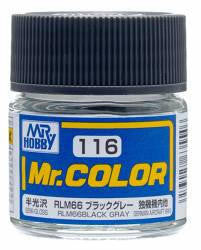 Gunze Sangyo Black Gray RLM66 Mr.Color 10ml C116 at LionHeart Hobby