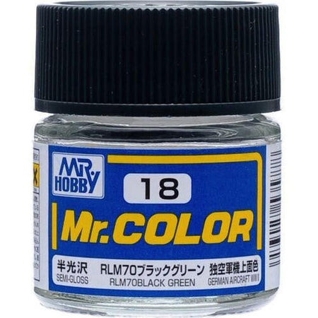 Gunze Sangyo Black Green RLM70 MrColor 10ml C018 at LionHeart Hobby