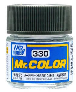 Gunze Sangyo Dark Green BS381/381C/641 Mr.Color 10ml C330 