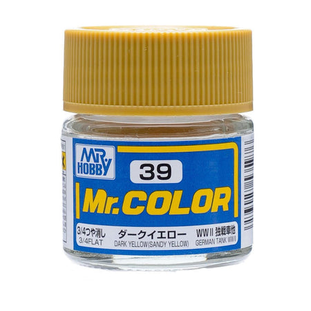 Gunze Sangyo Dark (Sandy) Yellow Mr.Color 10ml C039 at LionHeart Hobby