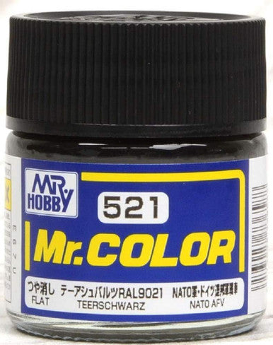 Flat Teerschwarz RAL9021 Mr.Color 10ml C521