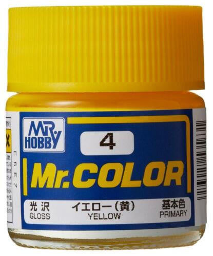 Gunze Sangyo Gloss Yellow MrColor 10ml C004 at LionHeart Hobby