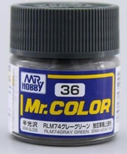 Gunze Sangyo Grey Green RLM74  Mr.Color 10ml C036 