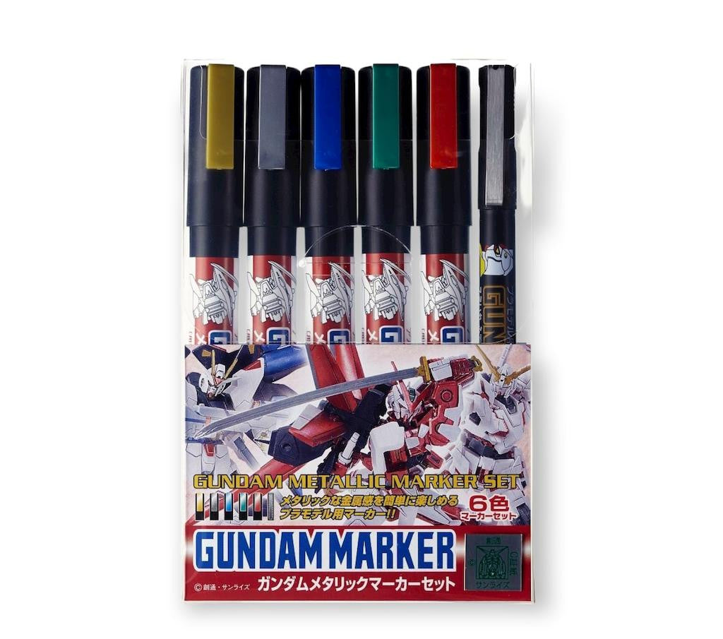 Gunze Sangyo Gundam Marker Set Metallic GMS121 