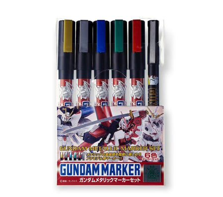 Gunze Sangyo Gundam Marker Set Metallic GMS121 