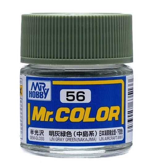 Gunze Sangyo IJN Gray Green Nakajima MrColor 10ml C056 at LionHeart Hobby