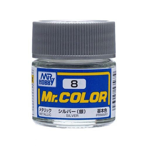 Gunze Sangyo Metallic Silver MrColor 10ml C008 at LionHeart Hobby