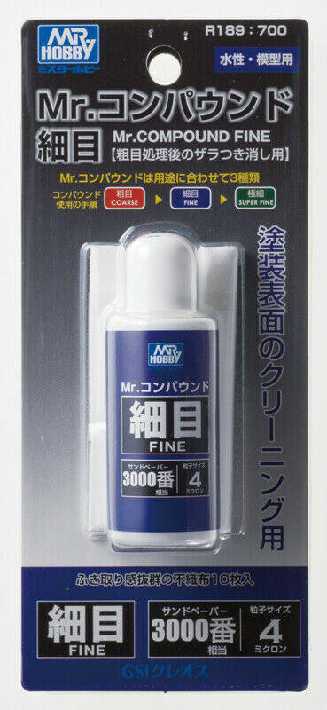 Gunze Sangyo Mr Compound Fine 3000 w/Cloth R189