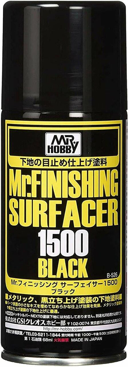 Gunze Sangyo Mr Finishing Surfacer 1500 Black Spray 170ml B526