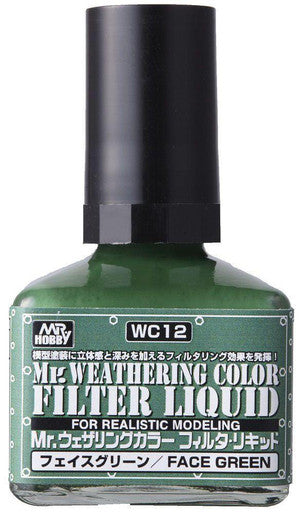 Mr. Weathering Color Filter Green 40ml WC12