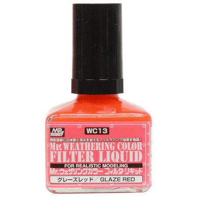 Mr. Weathering Color Filter Red 40ml WC13