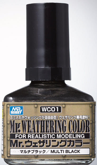 Gunze Sangyo Mr. Weathering Color Multi Black 40ml WC01 