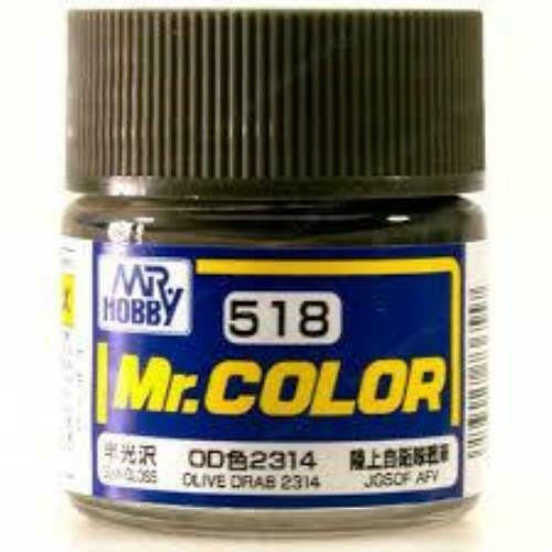 Gunze Sangyo Olive Drab 2314 MrColor 10ml C518 at LionHeart Hobby