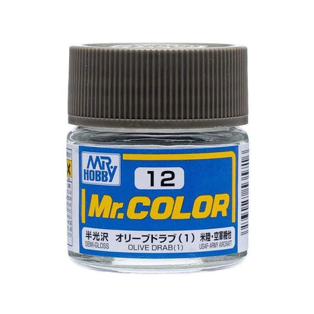 Gunze Sangyo Olive Drab Mr.Color 10ml C012 at LionHeart Hobby