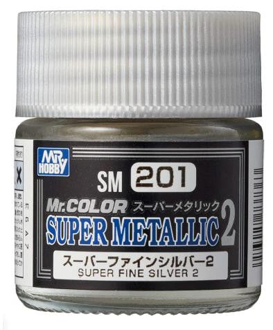 Gunze Sangyo Super Metallic Super Fine Silver Mr.Color 10ml SM201 