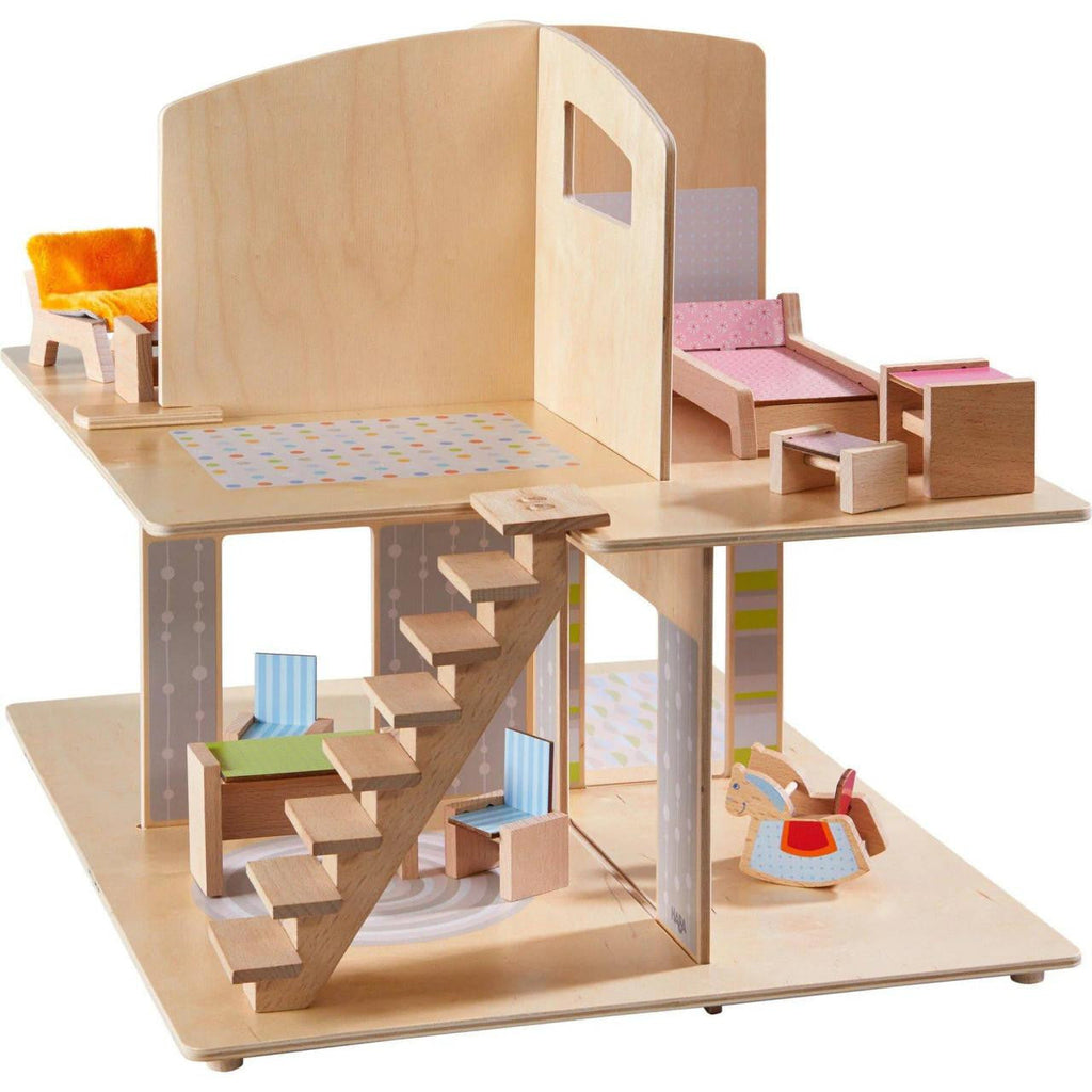 HABA USA Little Friends Dollhouse Town Villa with Furniture  