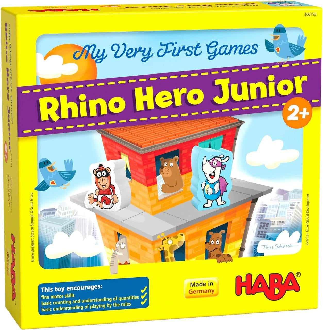 HABA USA My Very First Game: Rhino Hero Jr. 