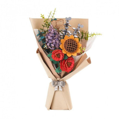3D Wooden Flower Puzzle Bouquet