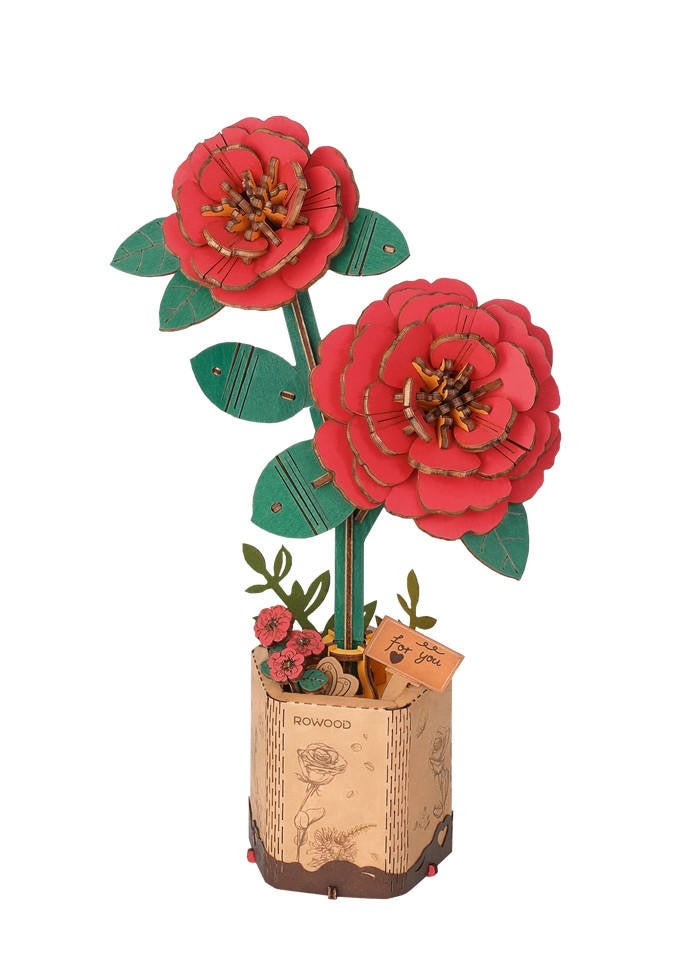 Hands Craft 3D Wooden Flower Puzzle Bundle Pack 