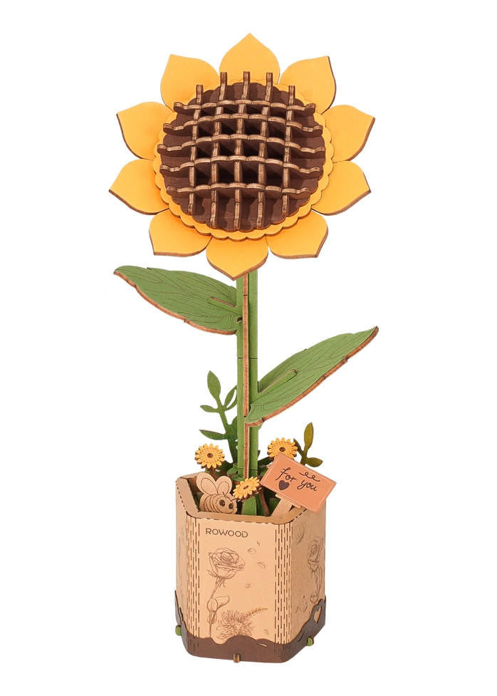 Hands Craft 3D Wooden Flower Puzzle Bundle Pack 