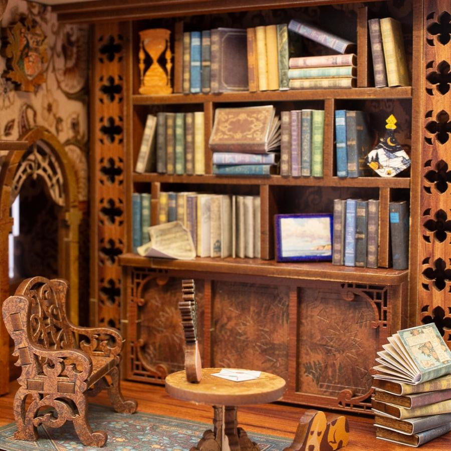 Hands Craft Diy Book Nook Kit: Eternal Bookstore with Dust Cover 