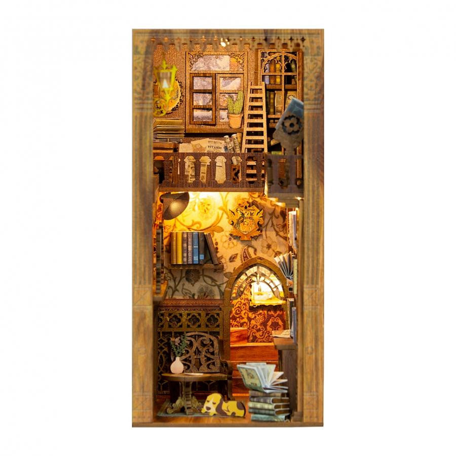 Hands Craft Diy Book Nook Kit: Eternal Bookstore with Dust Cover 