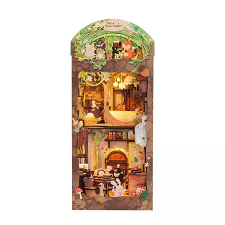 Hands Craft DIY Book Nook Kit: Mole's Apartment with Dust Cover 