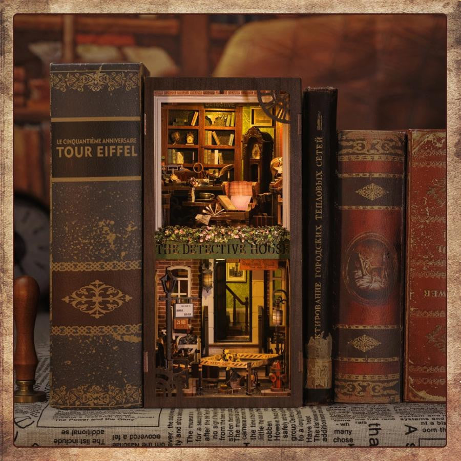 Hands Craft Diy Book Nook Kit: Rose Detective Agency with Dust Cover 