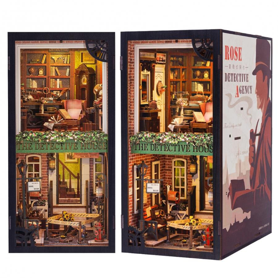 Hands Craft Diy Book Nook Kit: Rose Detective Agency with Dust Cover 