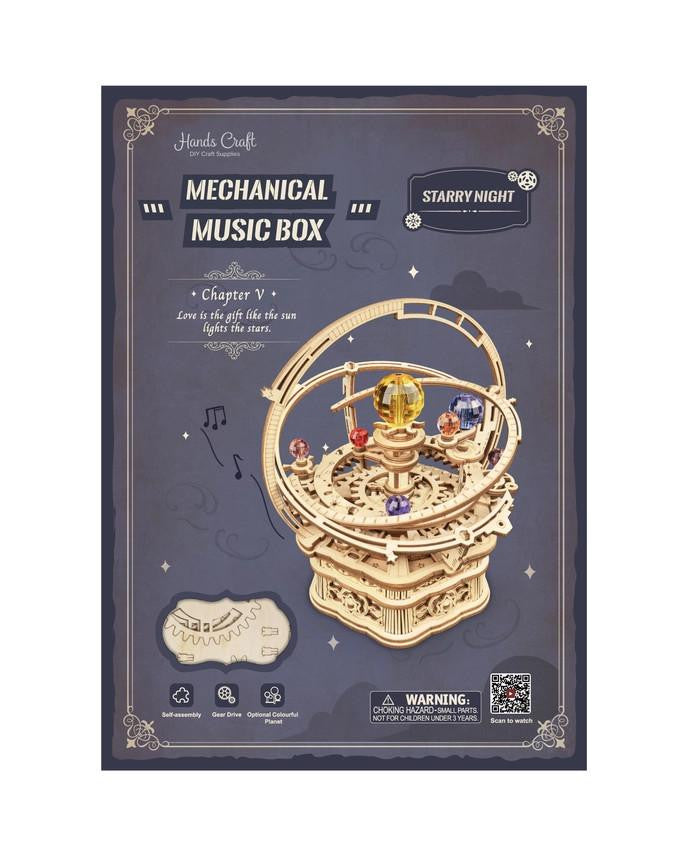 Hands Craft DIY Mechanical Music Box: Starry Night 