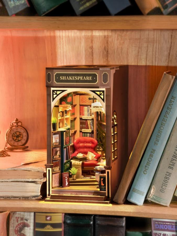 Hands Craft Diy Miniature House Book Nook Kit: Bookstore 