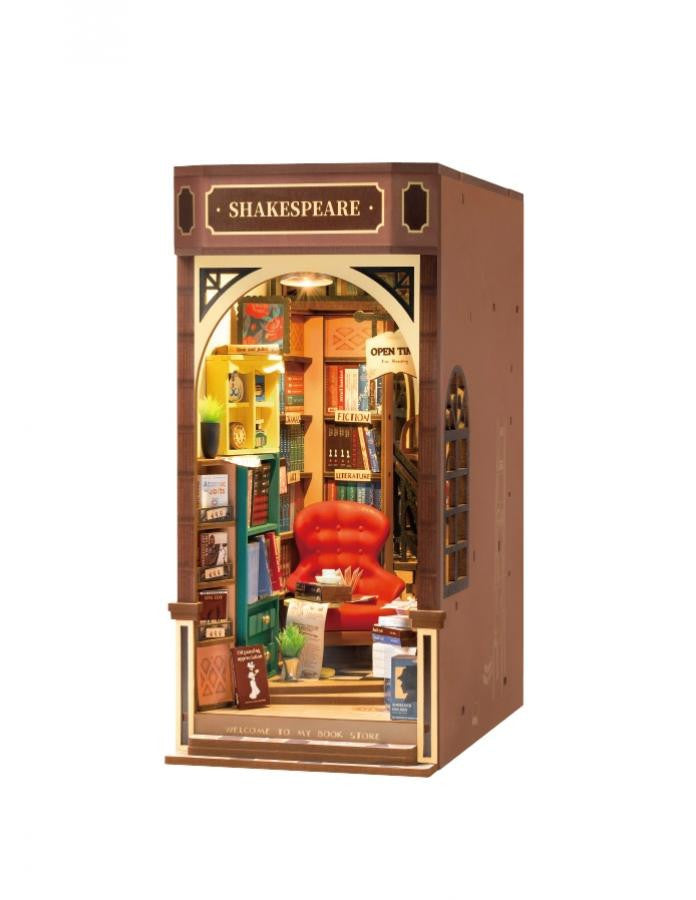 Hands Craft Diy Miniature House Book Nook Kit: Bookstore 