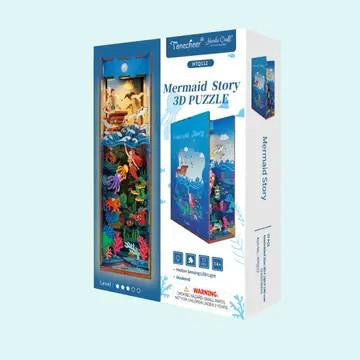Hands Craft DIY Miniature House Book Nook Kit: Mermaid Story 