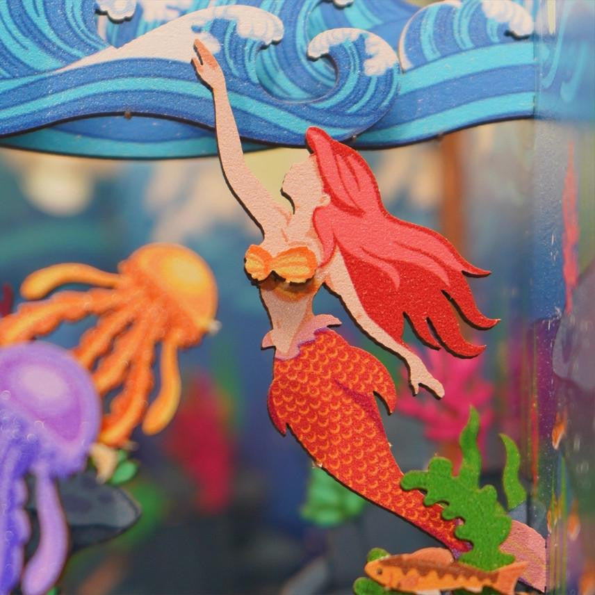 Hands Craft DIY Miniature House Book Nook Kit: Mermaid Story 