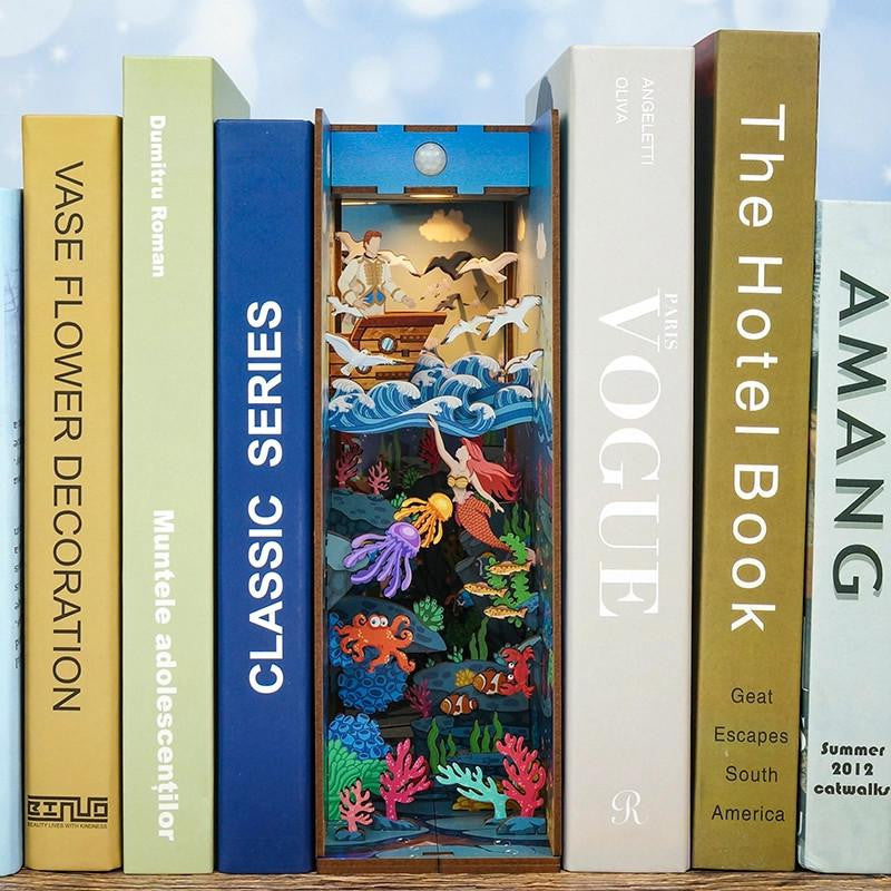 Hands Craft DIY Miniature House Book Nook Kit: Mermaid Story 