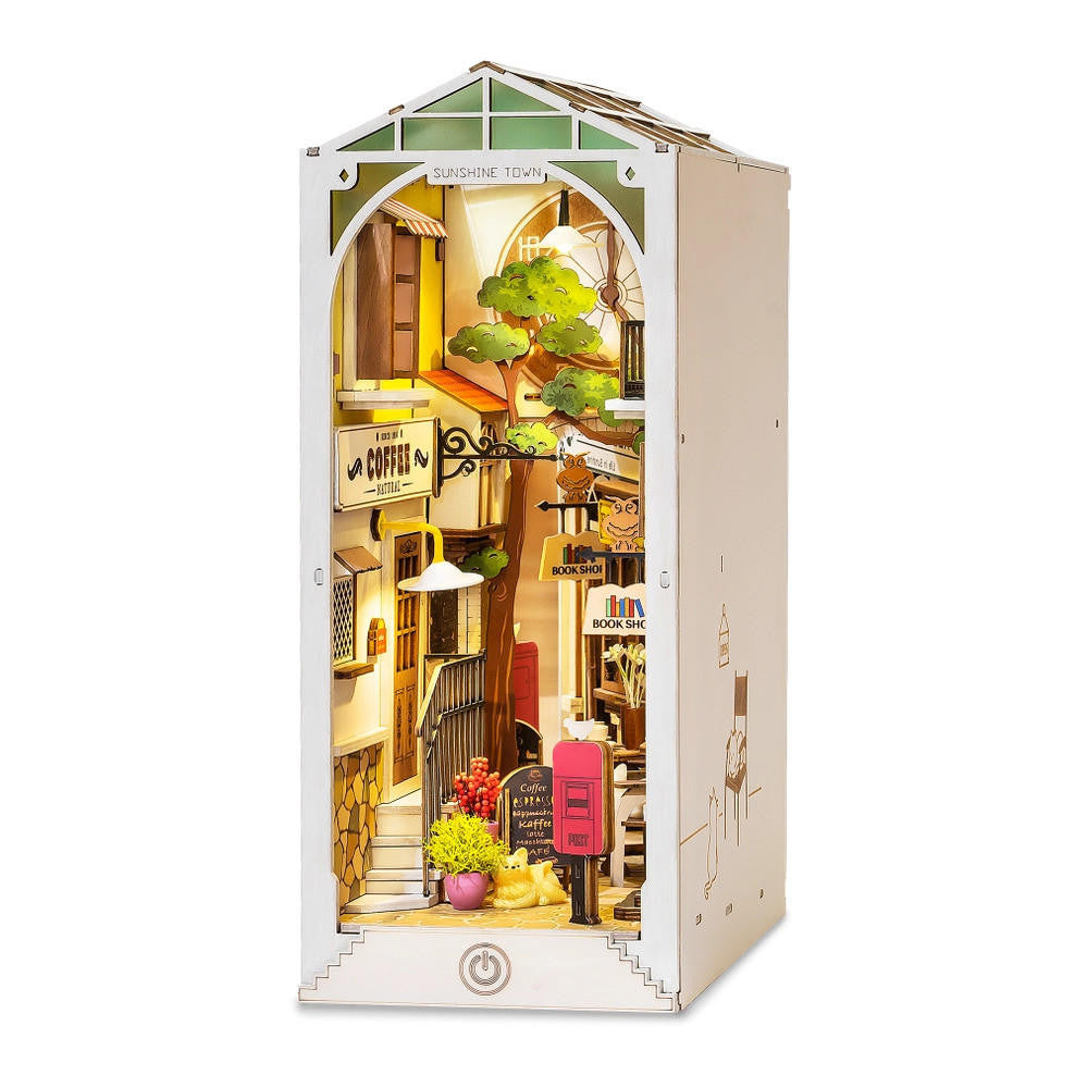 Hands Craft DIY Miniature House Book Nook Kit: Sunshine Town 