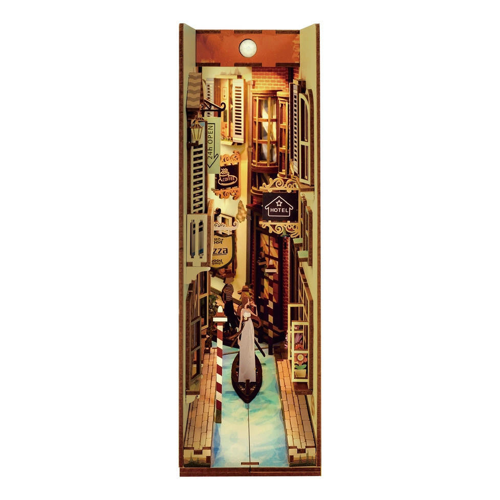 Hands Craft DIY Miniature House Book Nook Kit: Travel in Venice 