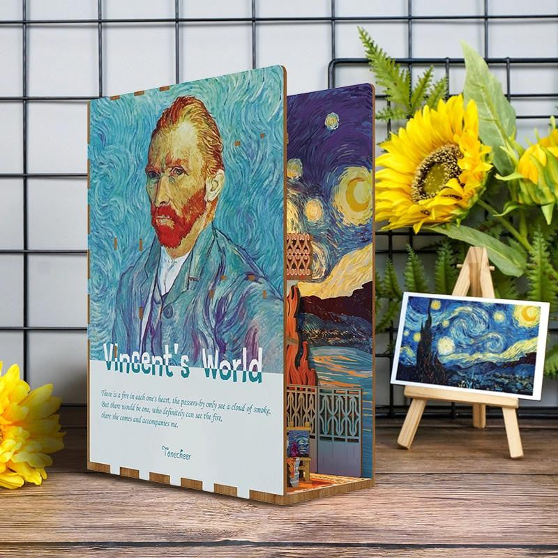 Hands Craft Diy Miniature House Book Nook Kit: Vincent's World - HTQ113 