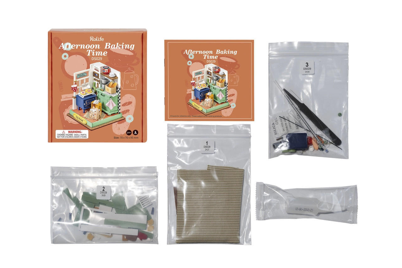 Hands Craft DIY Miniature House Kit: Afternoon Baking Time 