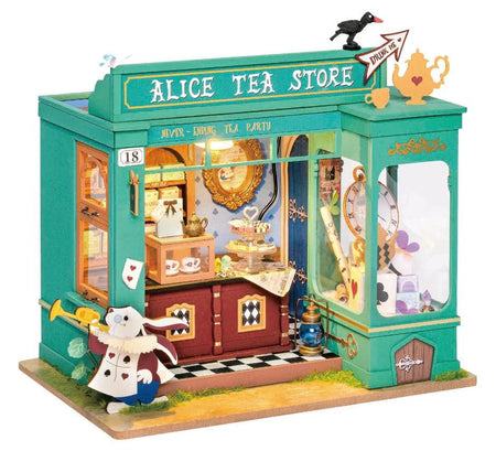 Hands Craft DIY Miniature House Kit: Alice's Tea Store 