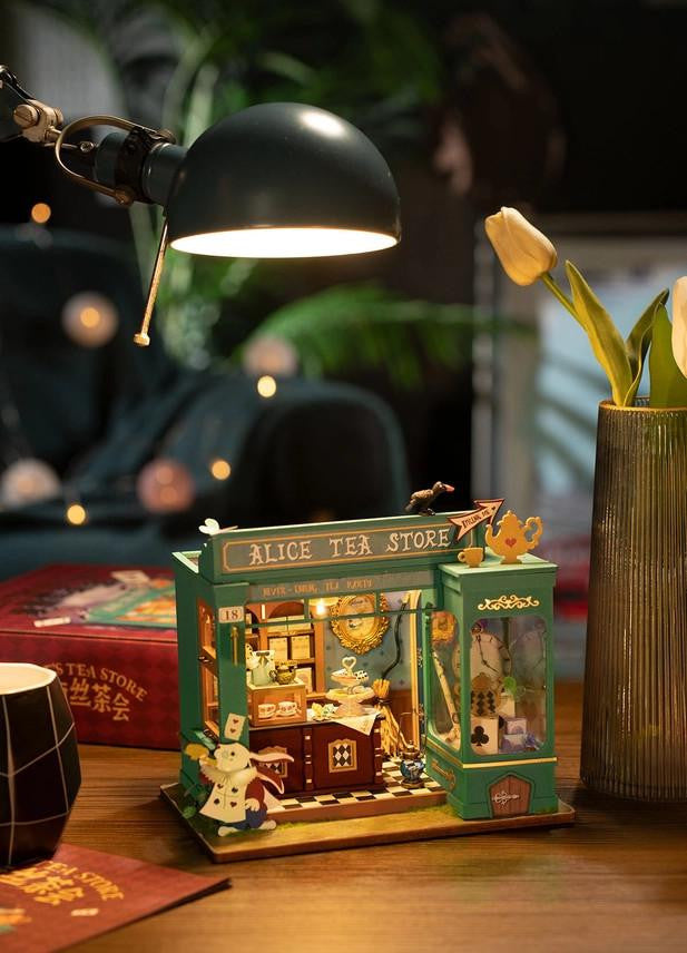 Hands Craft DIY Miniature House Kit: Alice's Tea Store 