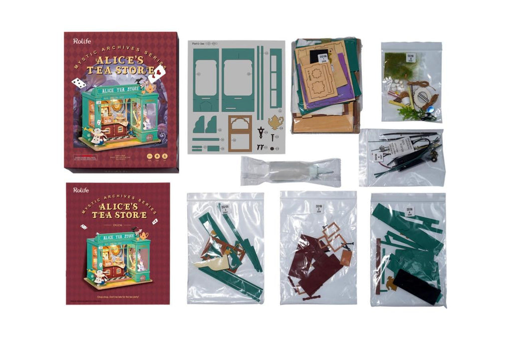 Hands Craft DIY Miniature House Kit: Alice's Tea Store 