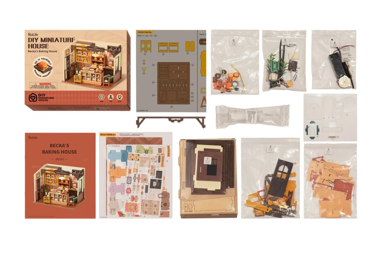 Hands Craft DIY Miniature House Kit: Becka's Baking House 