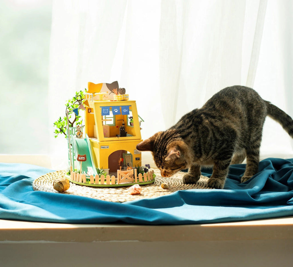Hands Craft DIY Miniature House Kit: Cat House 