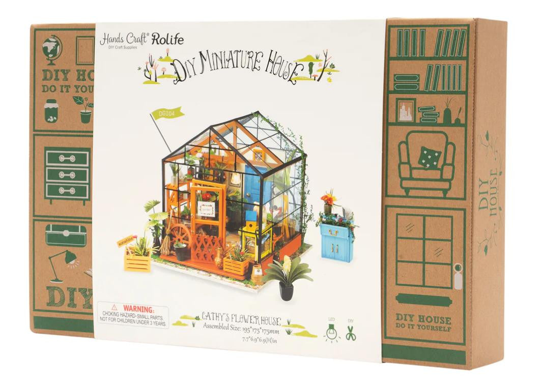 Hands Craft DIY Miniature House Kit: Cathy's Flower House 