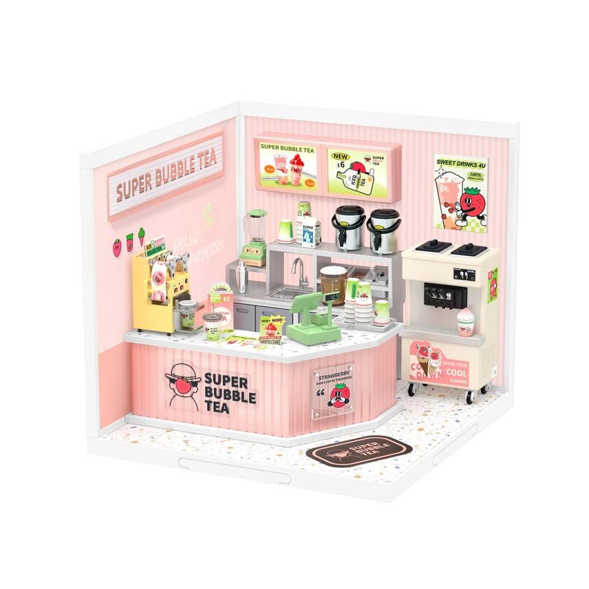 Hands Craft DIY Miniature House Kit: Double Joy Bubble Tea 